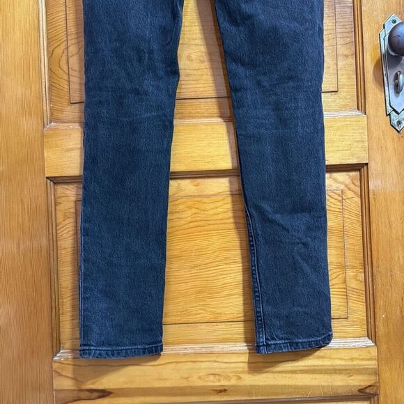 Reformation Black Button Fly High Rise Slim Skinny Jeans Women’s 25 - Picture 5 of 7